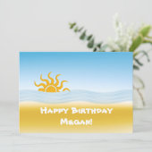 Summer Fun Birthday Kaart (Staand voorkant)