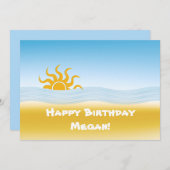 Summer Fun Birthday Kaart (Voorkant / Achterkant)