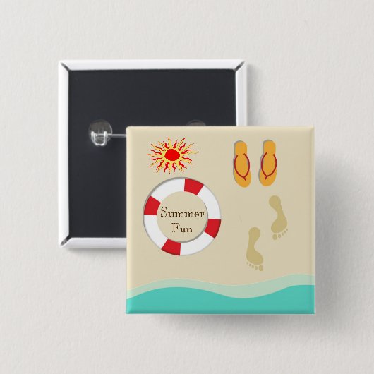 Summer Fun Button (Voorkant /achterkant)