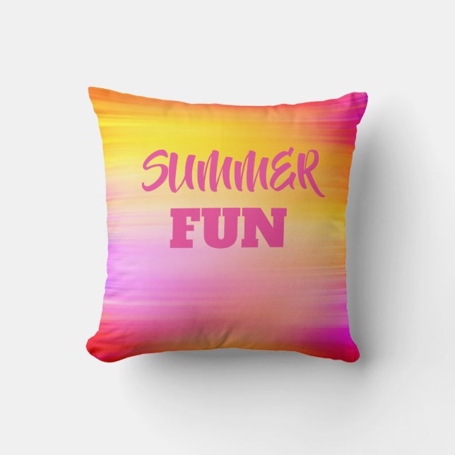 Summer Fun Cotton Pillow Kussen (Voorkant)