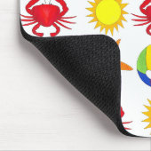 Summer Fun Crab Beach Ball Sunshine Starfish Muismat (Hoek)