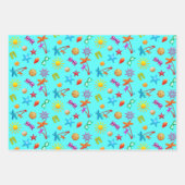 Summer Fun Design Girl's Party Inpakpapier Vel (Voorkant 2)