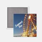 Summer Fun Ferris Wheel Carnival Rides Festival Magneet (Voorkant / Achterkant)