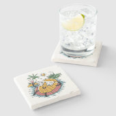 Summer Fun Fruit Stenen Onderzetter (Zijkant)