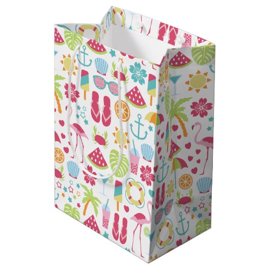 Summer Fun Gift Bag Medium Cadeauzakje (Achterkant Gekanteld)
