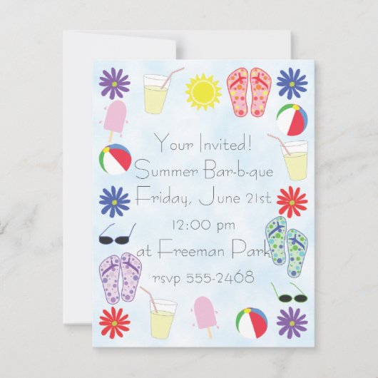 Summer Fun Kaart (Voorkant)