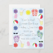 Summer Fun Kaart (Voorkant / Achterkant)