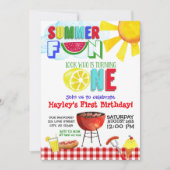 Summer Fun kijkt die een feestje draait Kaart (Voorkant)