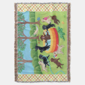 Summer Fun Labradors Painting Deken (Voorkant Verticaal)