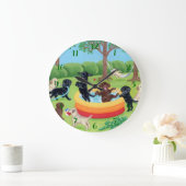 Summer Fun Labradors Painting Grote Klok (Huis)