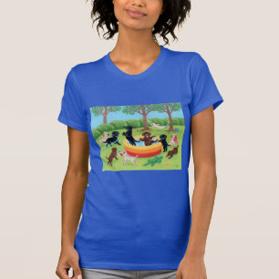 Summer Fun Labradors Painting T-shirt