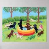 Summer Fun Labradors Poster (Voorkant)