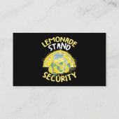 Summer Fun Lemonade stand Security Boss Lemonade C Visitekaartje (Achterkant)