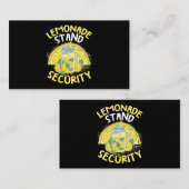 Summer Fun Lemonade stand Security Boss Lemonade C Visitekaartje (Voorkant / Achterkant)