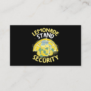 Summer Fun Lemonade stand Security Boss Lemonade C Visitekaartje
