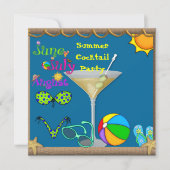 Summer Fun Martini Pool Kaart (Voorkant)