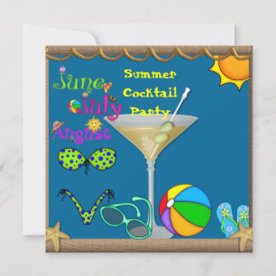 Summer Fun Martini Pool Kaart