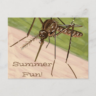 "Summer Fun!" Mosquito Art Postcard Briefkaart