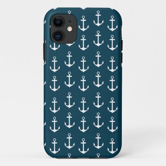 Summer Fun Nautical Anchor Pattern iPhone 5 5S Case-Mate iPhone Case (Achterkant)
