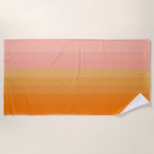 Summer Fun Oranje and Pink Beach Towel Strandlaken (Voorkant)