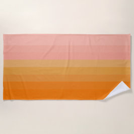 Summer Fun Oranje and Pink Beach Towel Strandlaken