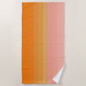 Summer Fun Oranje and Pink Beach Towel Strandlaken (Voorkant)