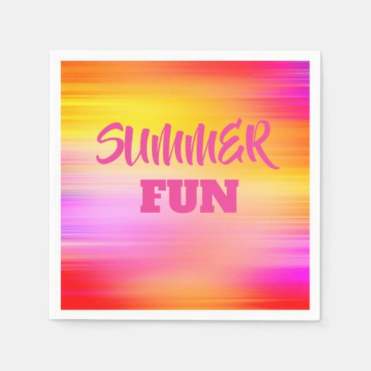 Summer Fun Paper Napkin Servet (Voorkant)