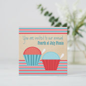 Summer Fun Party 4e uitnodiging juli (Staand voorkant)