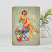 Summer Fun Party I - Uitnodiging Kaart (Staand voorkant)