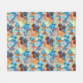 Summer Fun Pattern 2 Fleece Deken (Voorkant (Horizontaal))