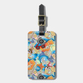 Summer Fun Pattern Bagagelabel (Voorkant verticaal)