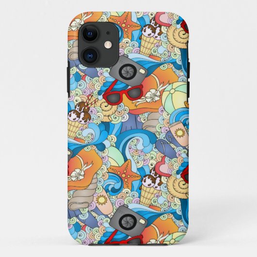 Summer Fun Pattern Case-Mate iPhone Case (Achterkant)