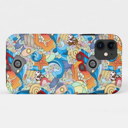 Summer Fun Pattern Case-Mate iPhone Case (Achterkant (horizontaal))