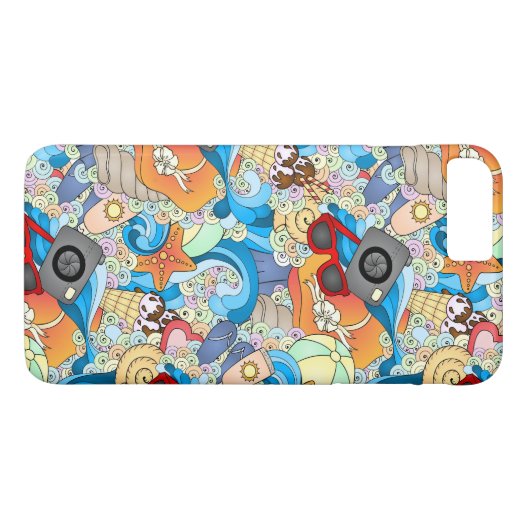 Summer Fun Pattern Case-Mate iPhone Case (Achterkant (Horizontaal))