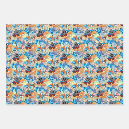 Summer Fun Pattern Inpakpapier Vel (Voorkant 3)