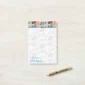 Summer Fun Pattern | Jouw namen toevoegen Post-it® Notes (Op bureau)