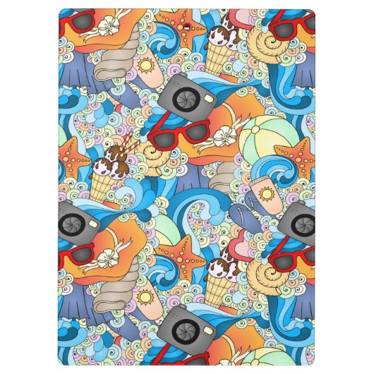 Summer Fun Pattern Klembord (Achterkant)