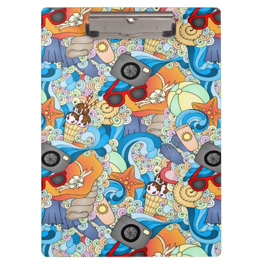 Summer Fun Pattern Klembord (Voorkant)