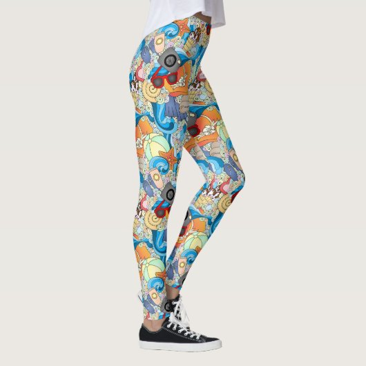 Summer Fun Pattern Leggings (Rechts)