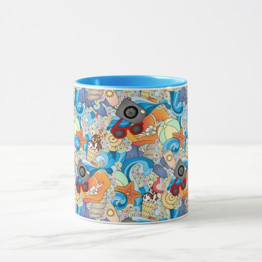 Summer Fun Pattern Mok (Midden)