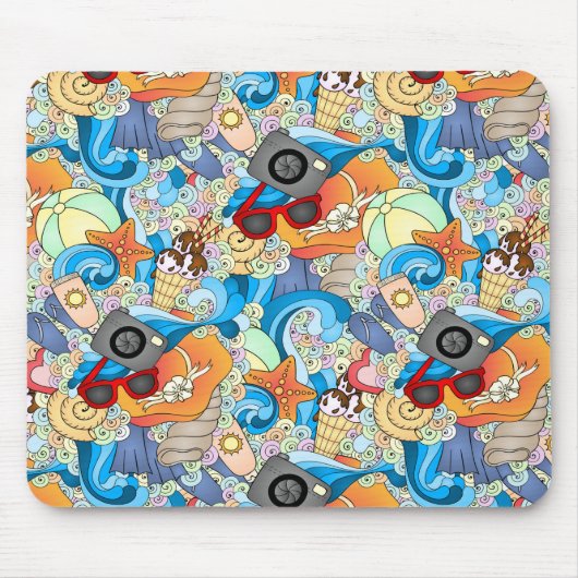 Summer Fun Pattern Muismat (Voorkant)
