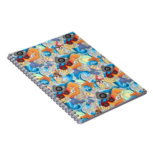 Summer Fun Pattern Notitieboek (Rechterzijde)