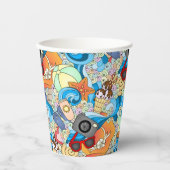 Summer Fun Pattern Papieren Bekers (Voorkant)