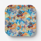 Summer Fun Pattern Papieren Bordje (Voorkant)