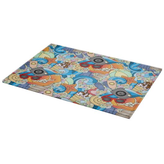 Summer Fun Pattern Snijplank (Hoek)