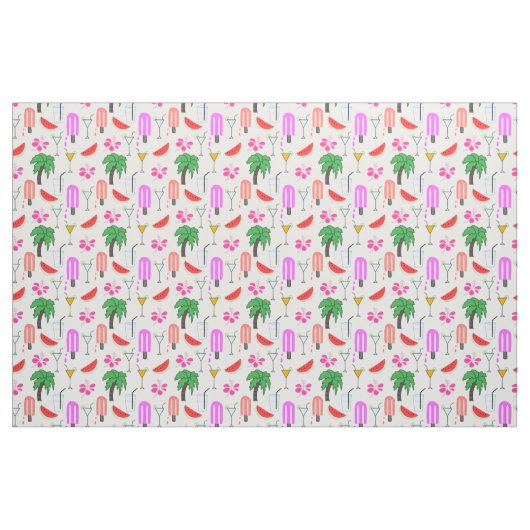 Summer Fun Pattern Stof (Fat Quarter)