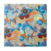 Summer Fun Pattern Tegeltje (Voorkant)