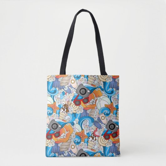 Summer Fun Pattern Tote Bag (Voorkant)