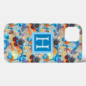 Summer Fun Pattern | Voeg je Initiaal toe Case-Mate iPhone Case (Achterkant (horizontaal))