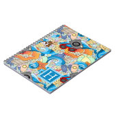 Summer Fun Pattern | Voeg je Initiaal toe Notitieboek (Linkerzijde)